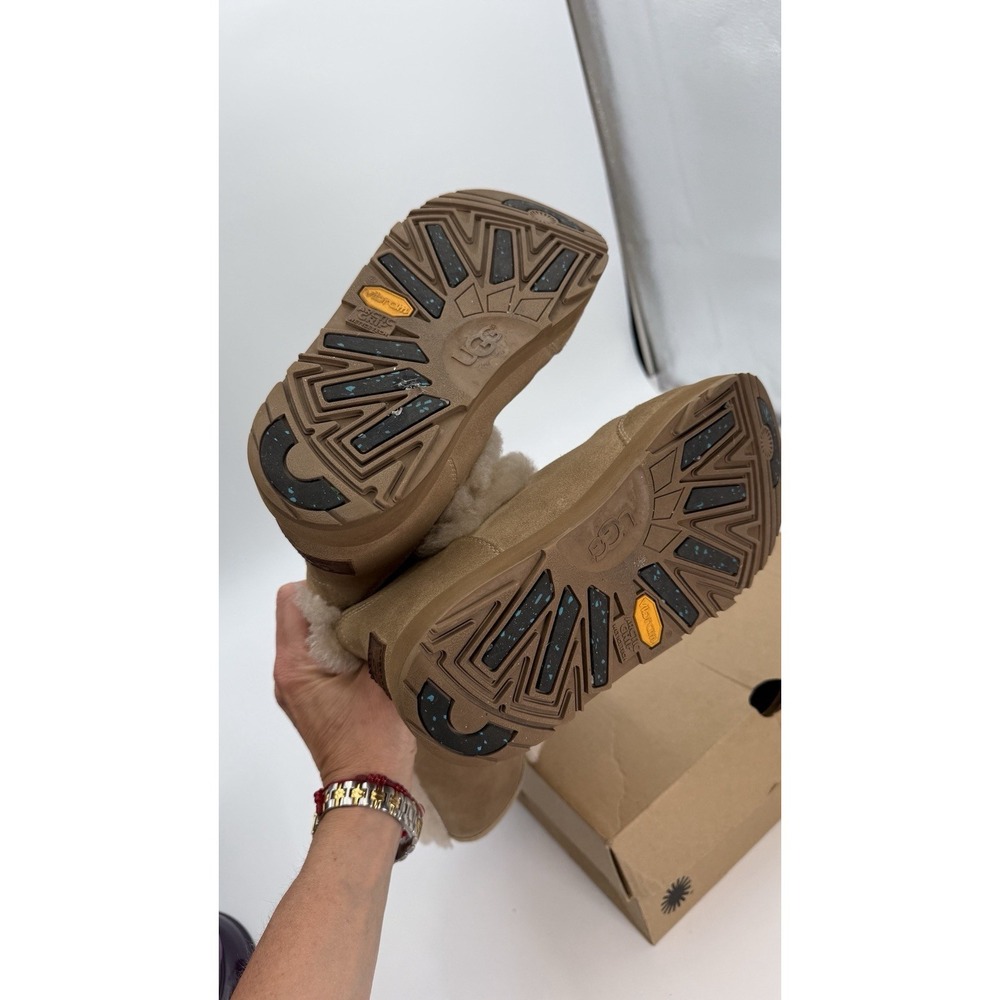 UGG SUNDANCE SAND WATERPROOF SUEDE SHEEPSKIN TALL WINTER BOOTS WOMENS 6.5 - Picture 8 of 9